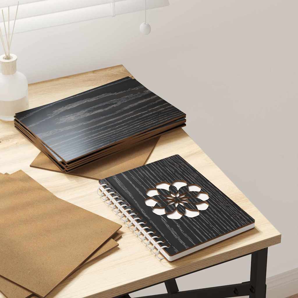 Διακοσμητικά Πάνελ 12 pcs Μαύρη Οξυά 21 x 30 x 0,27 εκ