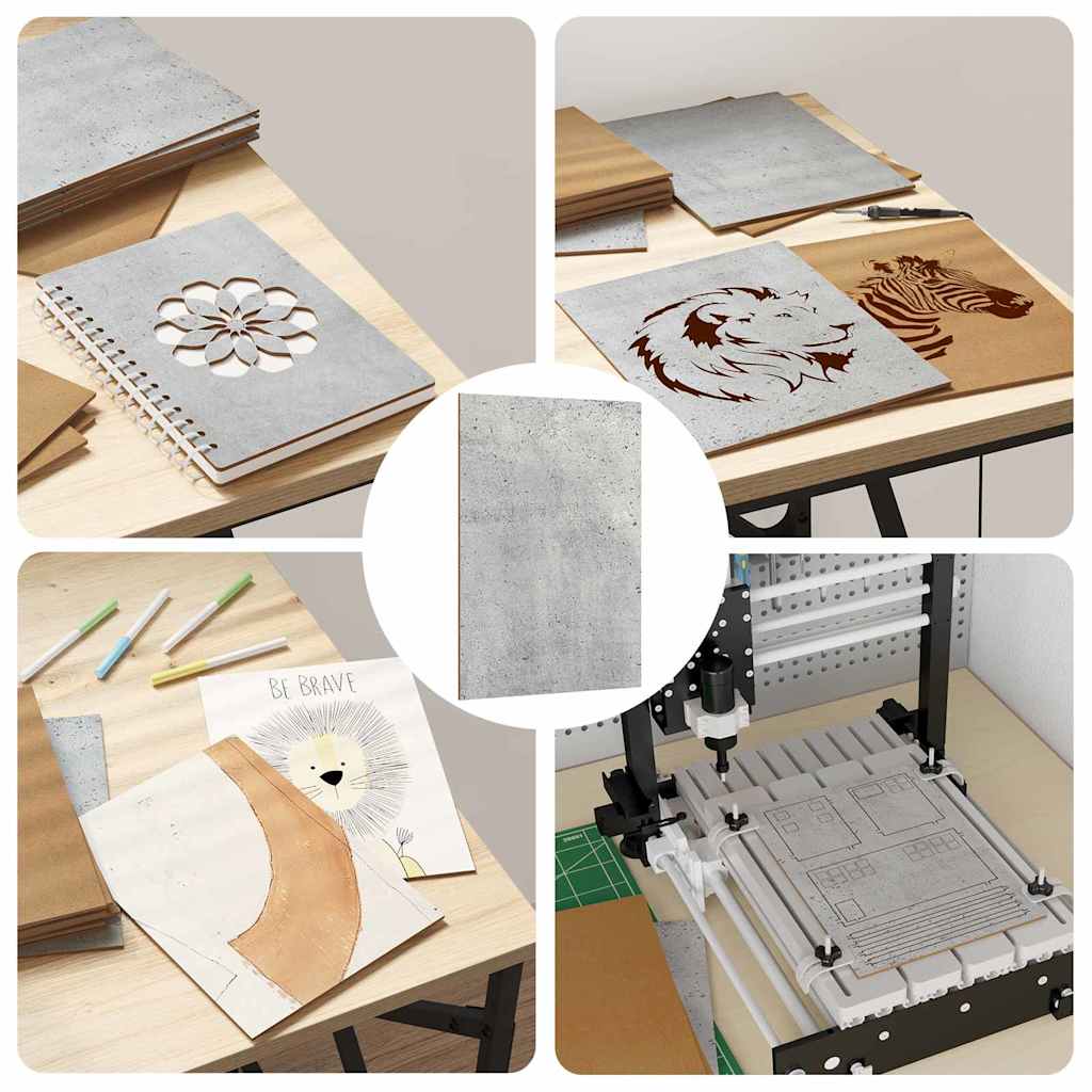 Διακοσμητικά Πάνελ 50 pcs Σκυρόδεμα Γκρι 21 x 30 x 0,27 εκ