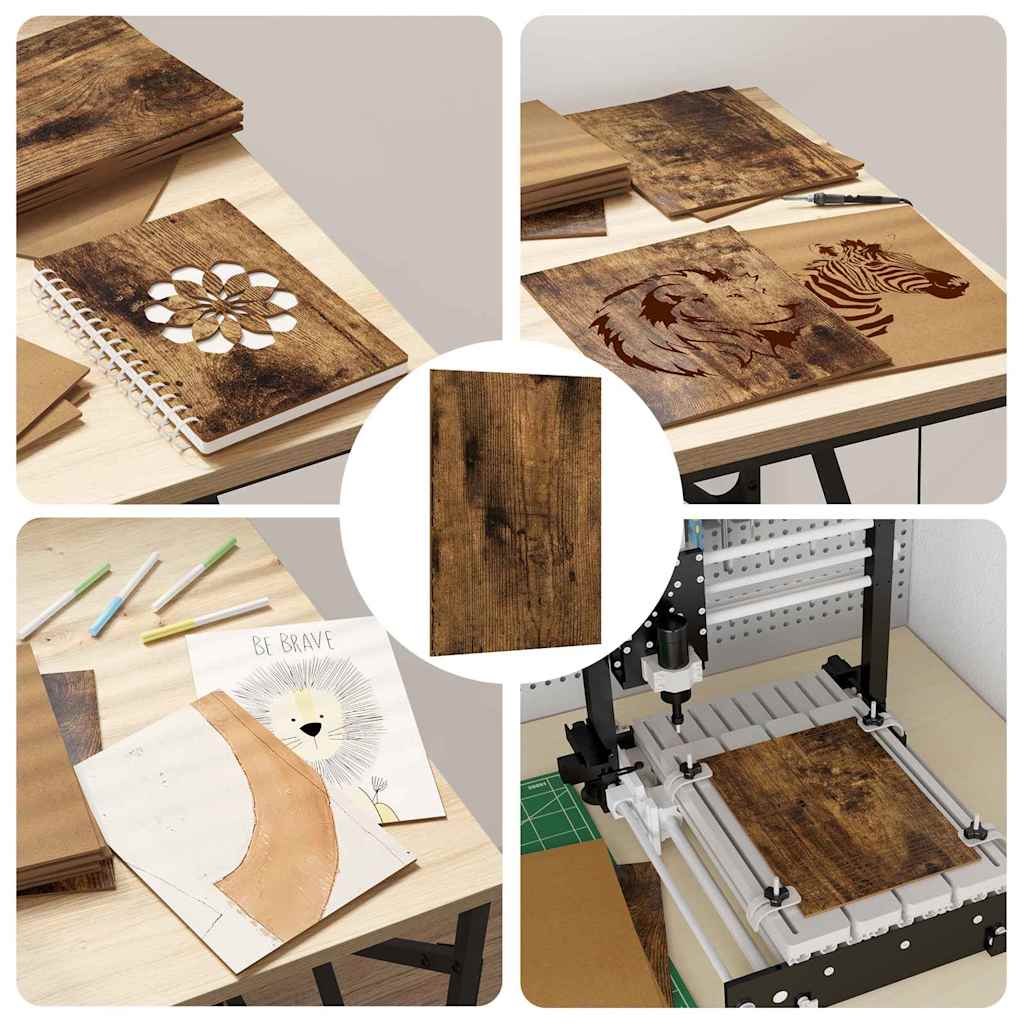 Διακοσμητικά Πάνελ 50 pcs Καπνιστό Δρύς 21 x 30 x 0,27 εκ