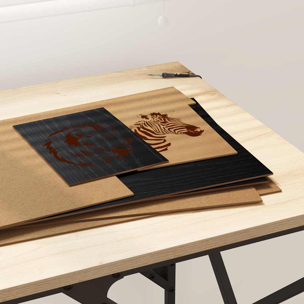 Διακοσμητικά Πάνελ 12 pcs Μαύρη Οξυά 30 x 42 x 0.27 εκ