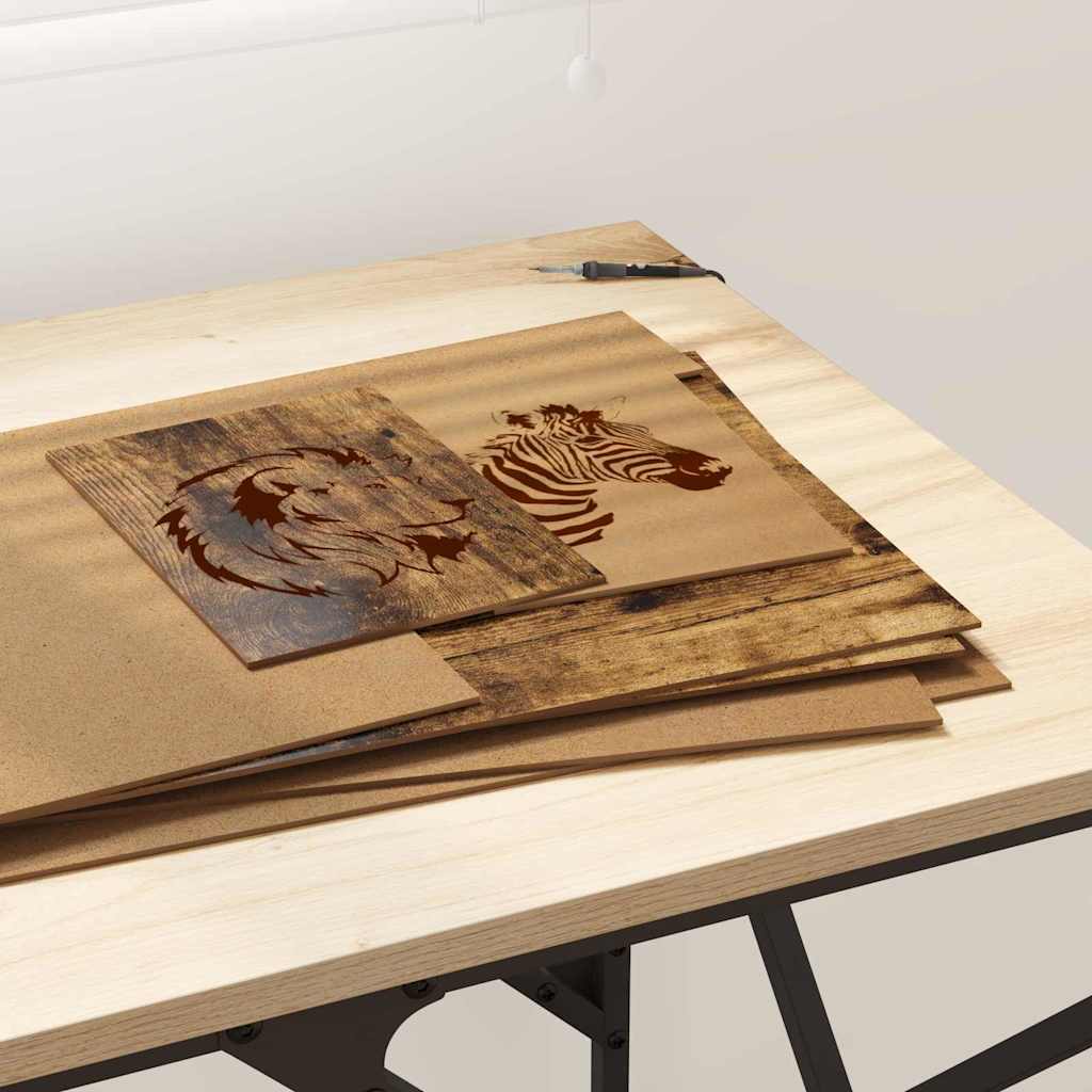 Διακοσμητικά Πάνελ 12 pcs Καπνιστό Δρύς 30 x 42 x 0.27 εκ - Pakobazaar