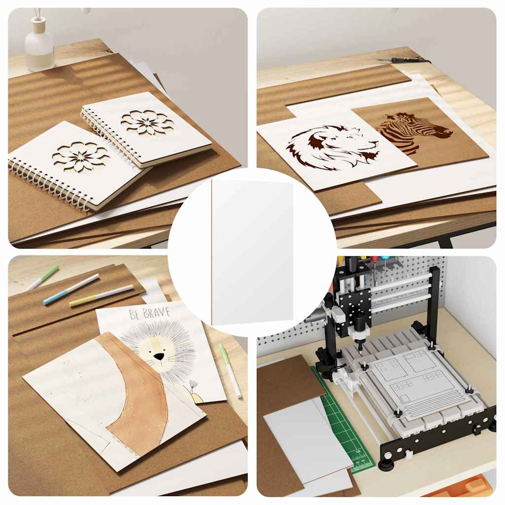 Διακοσμητικά Πάνελ 50 pcs Λευκό 40 x 60 x 0.27 εκ