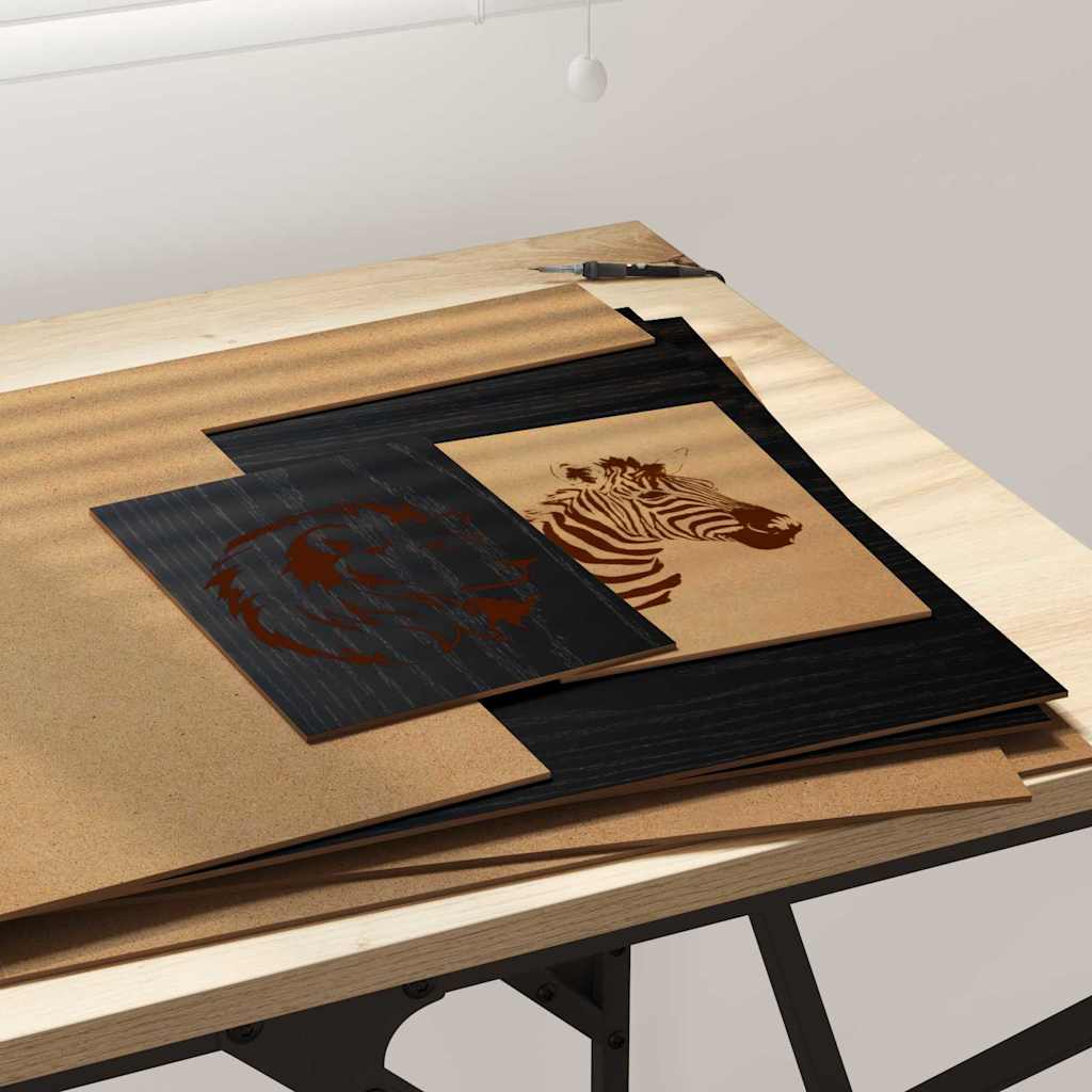 Διακοσμητικά Πάνελ 50 pcs Μαύρη Οξυά 40 x 60 x 0.27 εκ