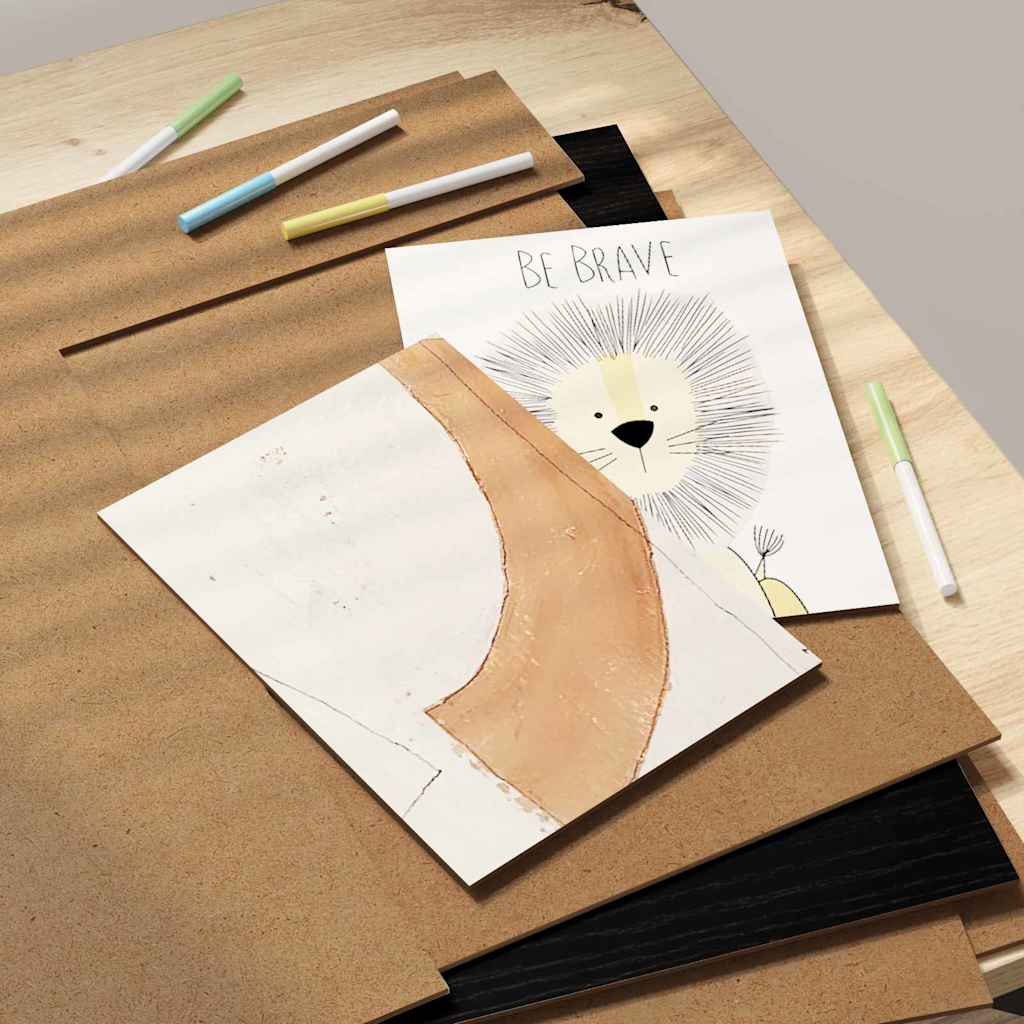 Διακοσμητικά Πάνελ 50 pcs Μαύρη Οξυά 40 x 60 x 0.27 εκ