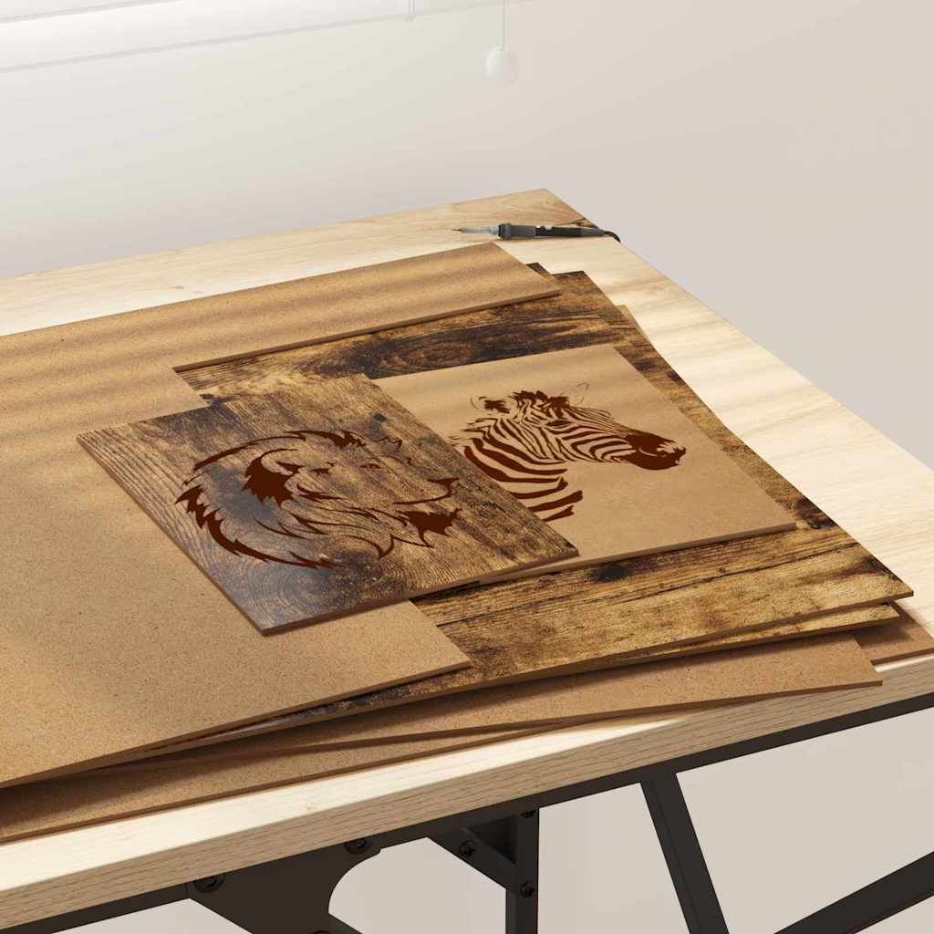 Διακοσμητικά Πάνελ 12 pcs Καπνιστό Δρύς 40 x 60 x 0.27 εκ - Pakobazaar