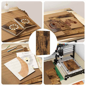 Διακοσμητικά Πάνελ 50 pcs Καπνιστό Δρύς 40 x 60 x 0.27 εκ - Pakobazaar