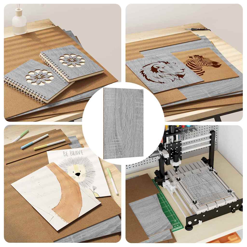 Διακοσμητικά Πάνελ 50 pcs Γκρίζο Σονομα 40 x 60 x 0.27 εκ