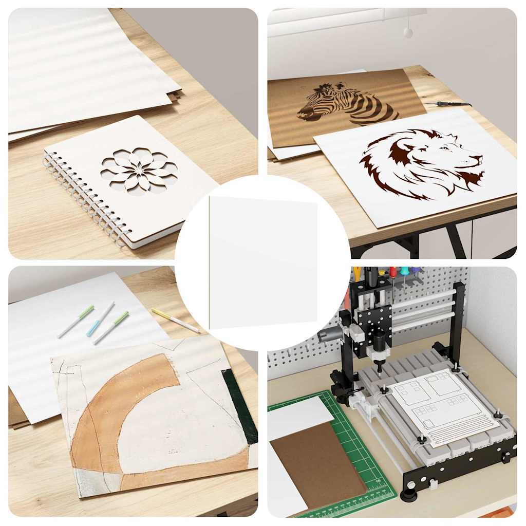 Διακοσμητικά Πάνελ 50 pcs Λευκό 30 x 30 x 0.27 εκ.