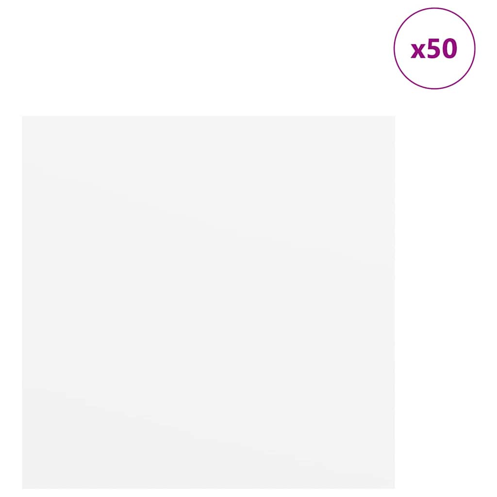 Διακοσμητικά Πάνελ 50 pcs Λευκό 30 x 30 x 0.27 εκ.