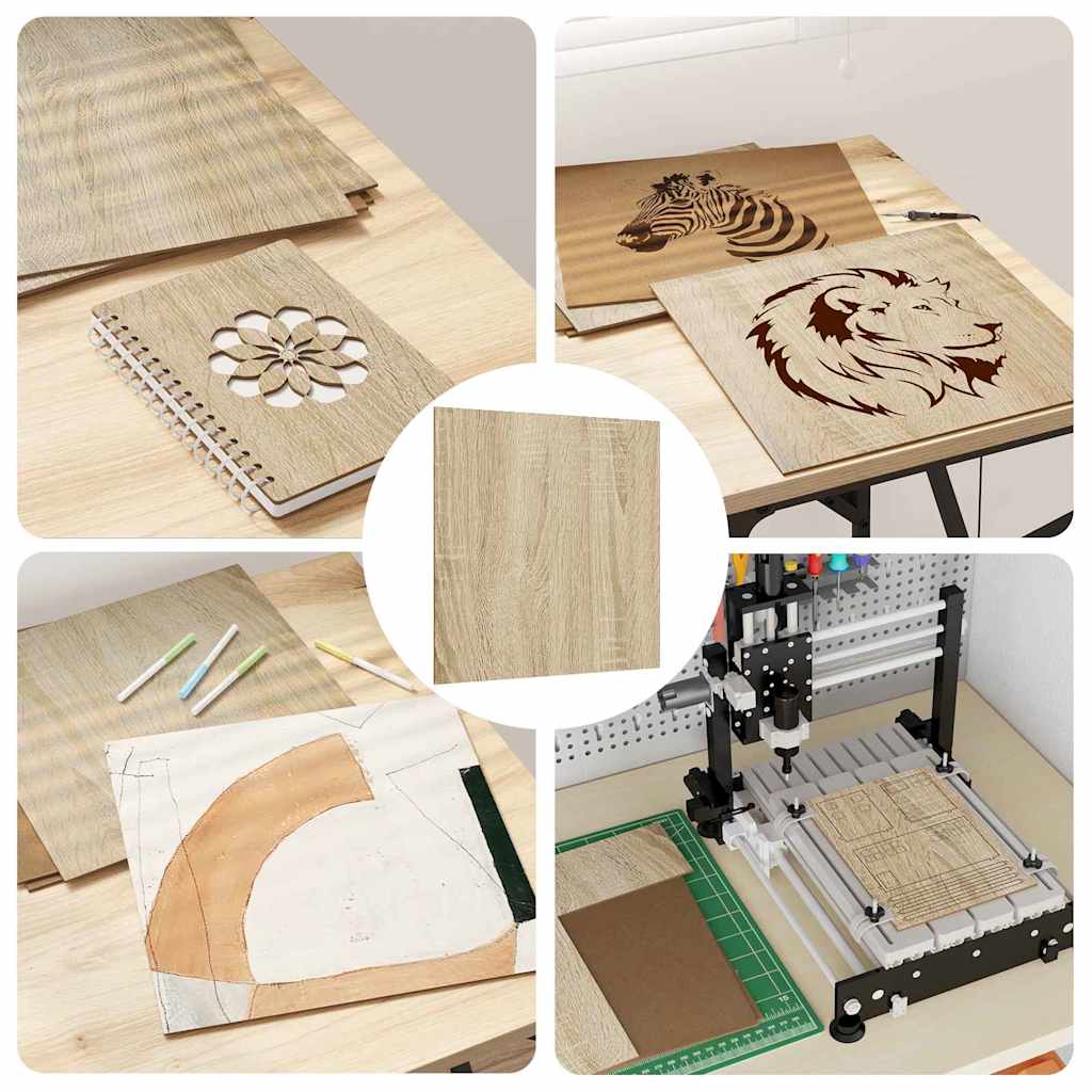 Διακοσμητικά Πάνελ 12 pcs Δρύς Sonoma 30 x 30 x 0.27 εκ. - Pakobazaar