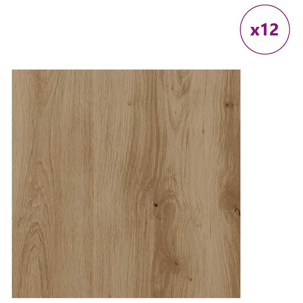 Διακοσμητικά Πάνελ 12 pcs Artisan Oak 30 x 30 x 0.27 εκ. - Pakobazaar