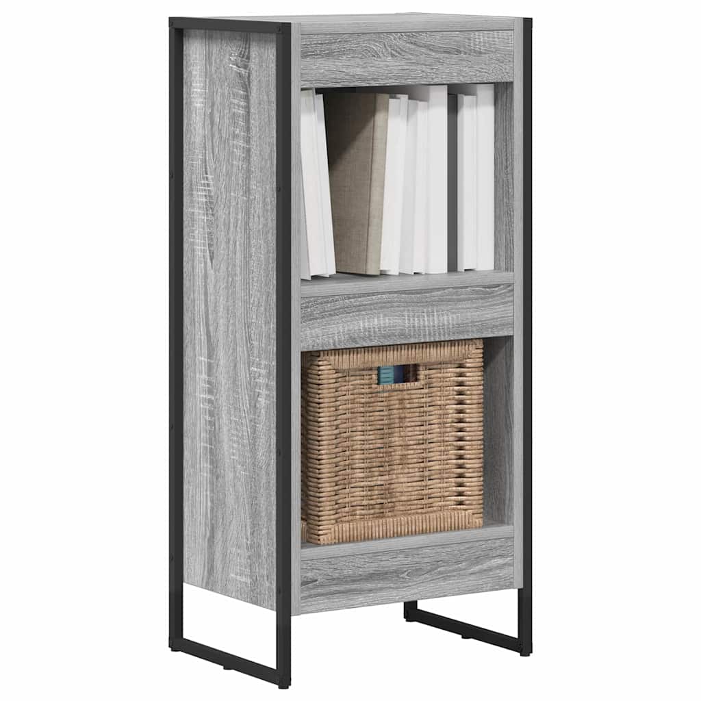 Βιβλιοθήκη Γκρίζο Σονομα 40 x 30 x 86,5 εκ Επεξεργασμένο ξύλο