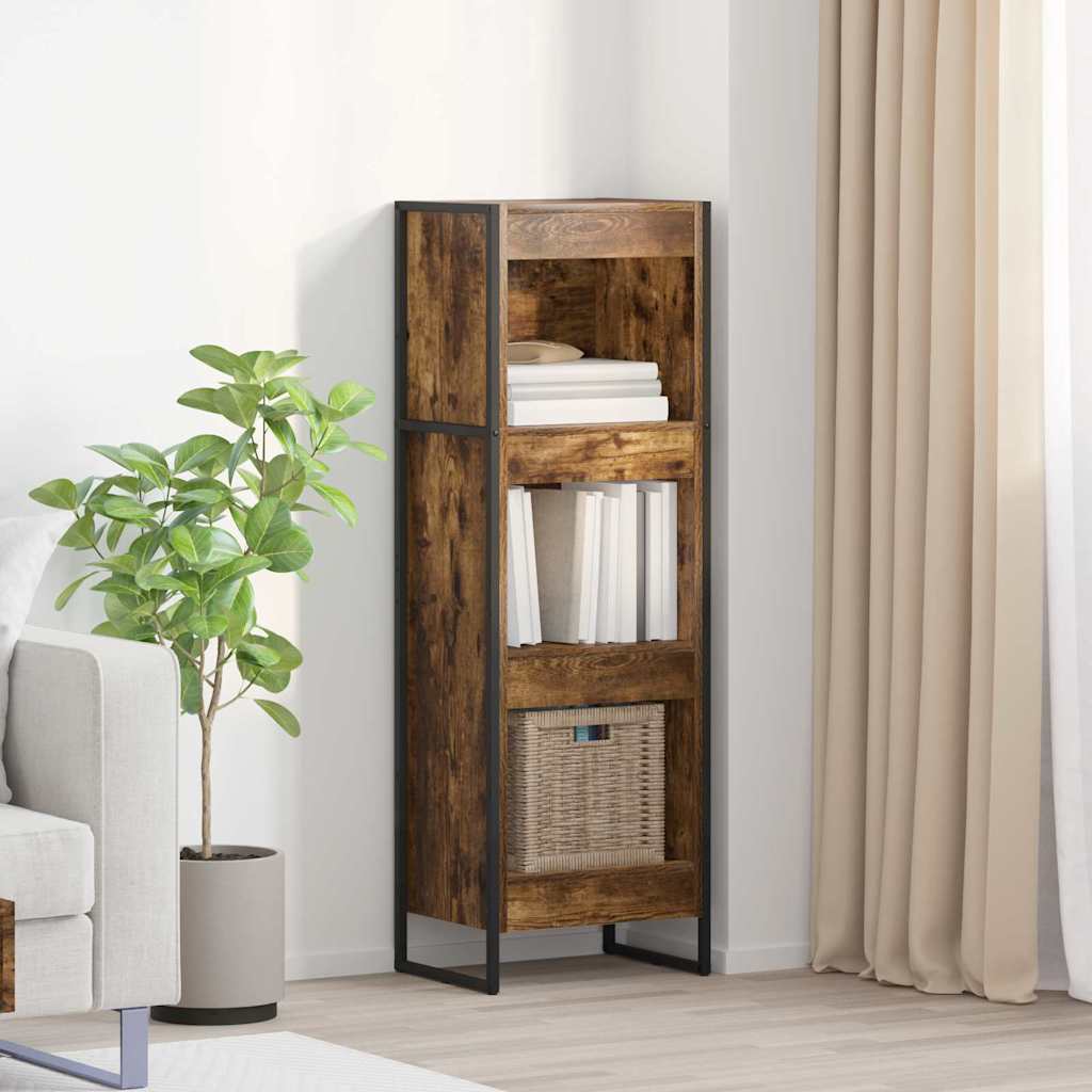 Βιβλιοθήκη Καπνιστό Δρύς 40 x 30 x 121 εκ Επεξεργασμένο ξύλο
