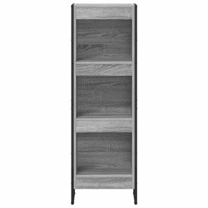 Βιβλιοθήκη 40 x 30 x 121 εκ Επεξεργασμένο Ξύλο Γκρίζο Σονομα