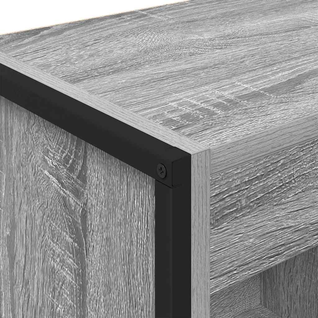 Βιβλιοθήκη Γκρίζο Σονομα 40 x 30 x 189,5 εκ Επεξεργασμένο ξύλο