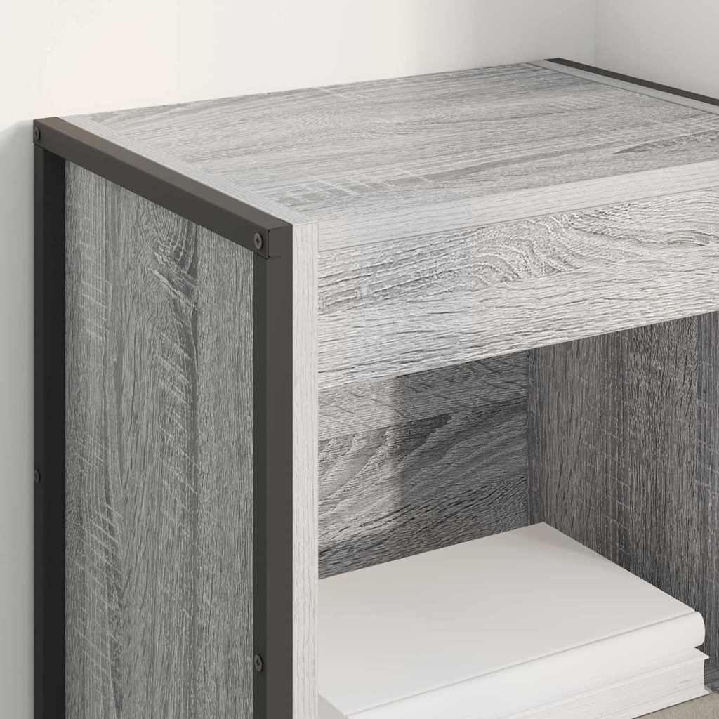 Βιβλιοθήκη Γκρίζο Σονομα 40 x 30 x 189,5 εκ Επεξεργασμένο ξύλο