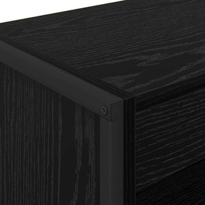 Βιβλιοθήκη 60 x 30 x 86,5 εκ Επεξεργασμένο Ξύλο Μαύρη Οξυά