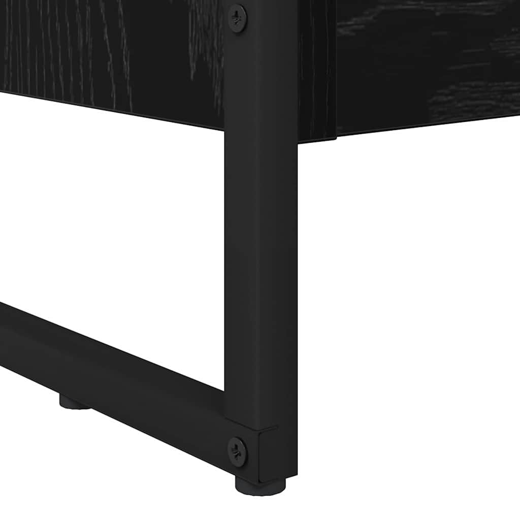 Βιβλιοθήκη Μαύρη Οξυά 60 x 30 x 86,5 εκ Επεξεργασμένο ξύλο