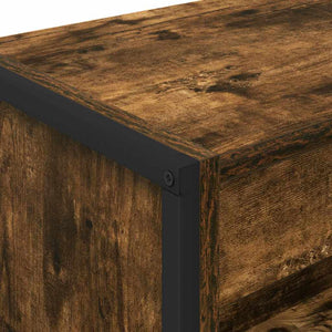 Βιβλιοθήκη 60 x 30 x 86,5 εκ Επεξεργασμένο Ξύλο Καπνιστό Δρύς