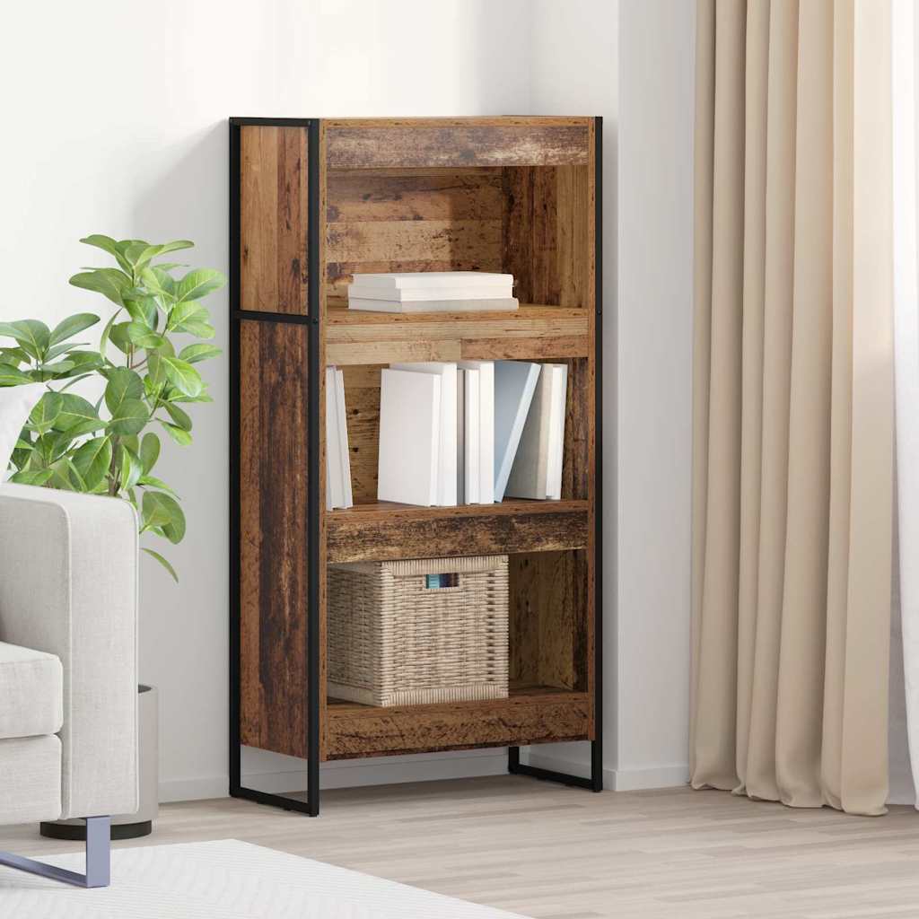 Βιβλιοθήκη Παλιό Ξύλο 60 x 30 x 121 εκ Επεξεργασμένο ξύλο