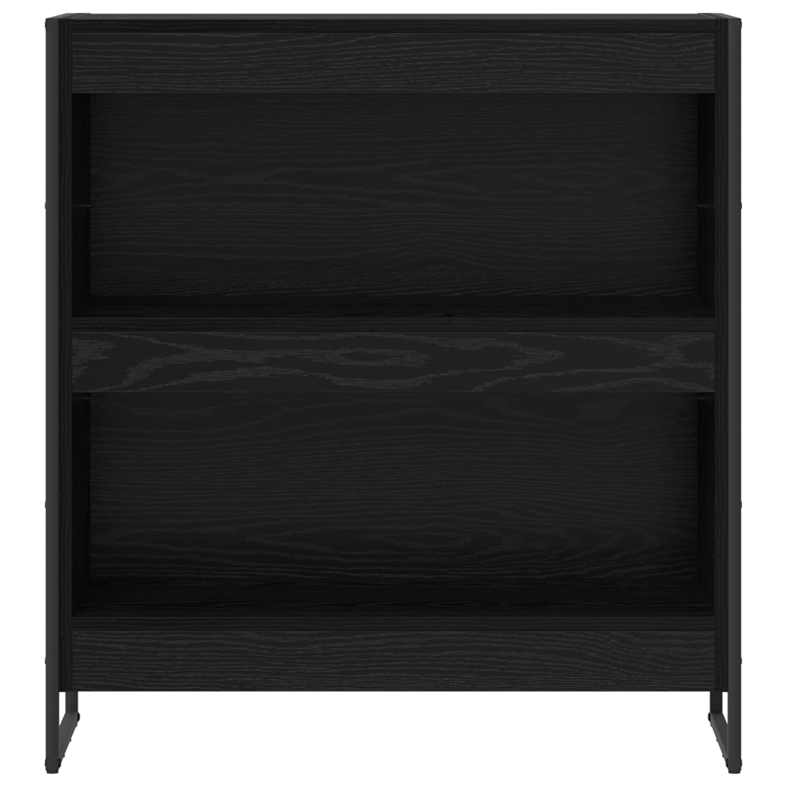 Βιβλιοθήκη Μαύρη Οξυά 80 x 30 x 155 εκ Επεξεργασμένο ξύλο