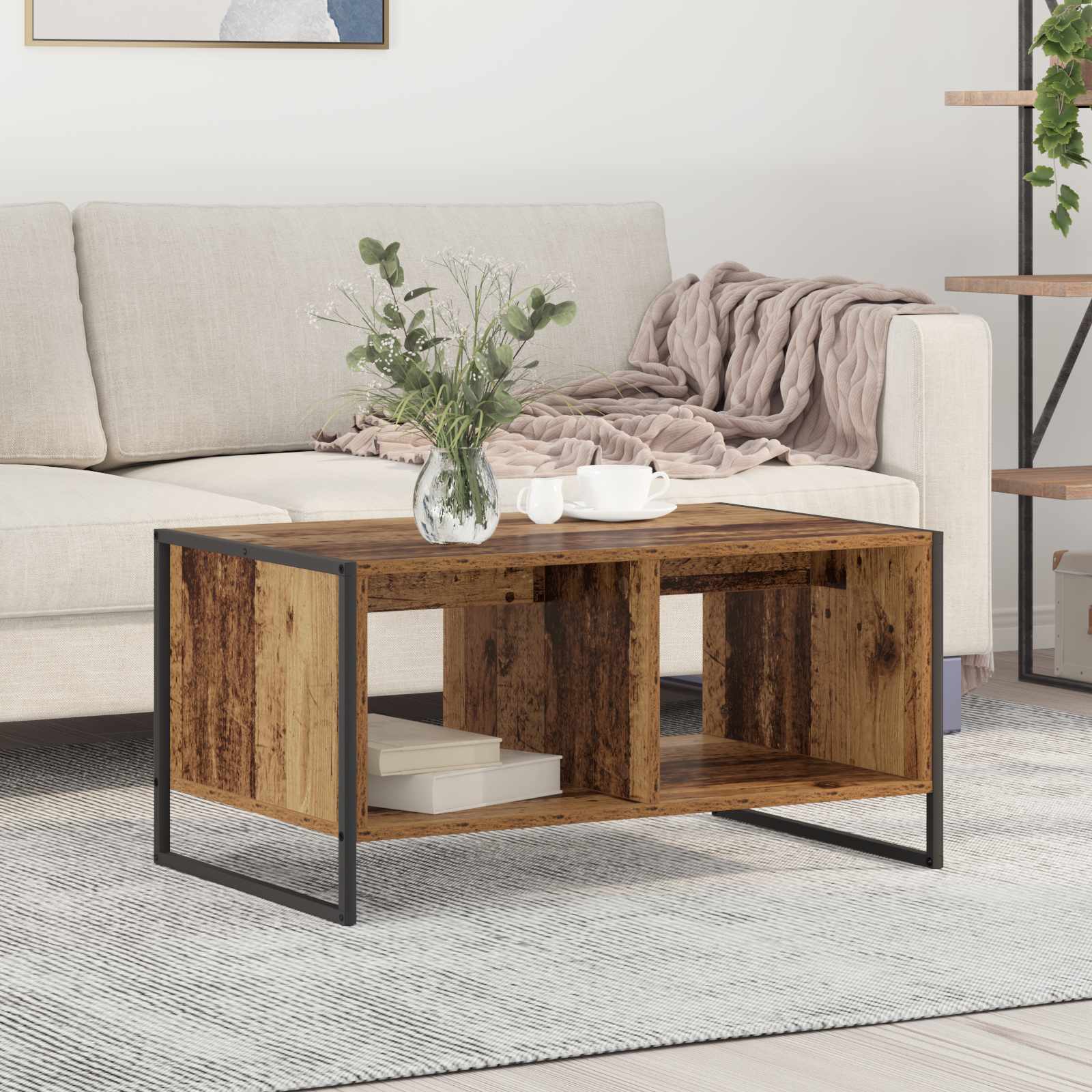 Τραπεζάκι σαλονιού Παλιό Ξύλο 80 x 50 x 40 cm