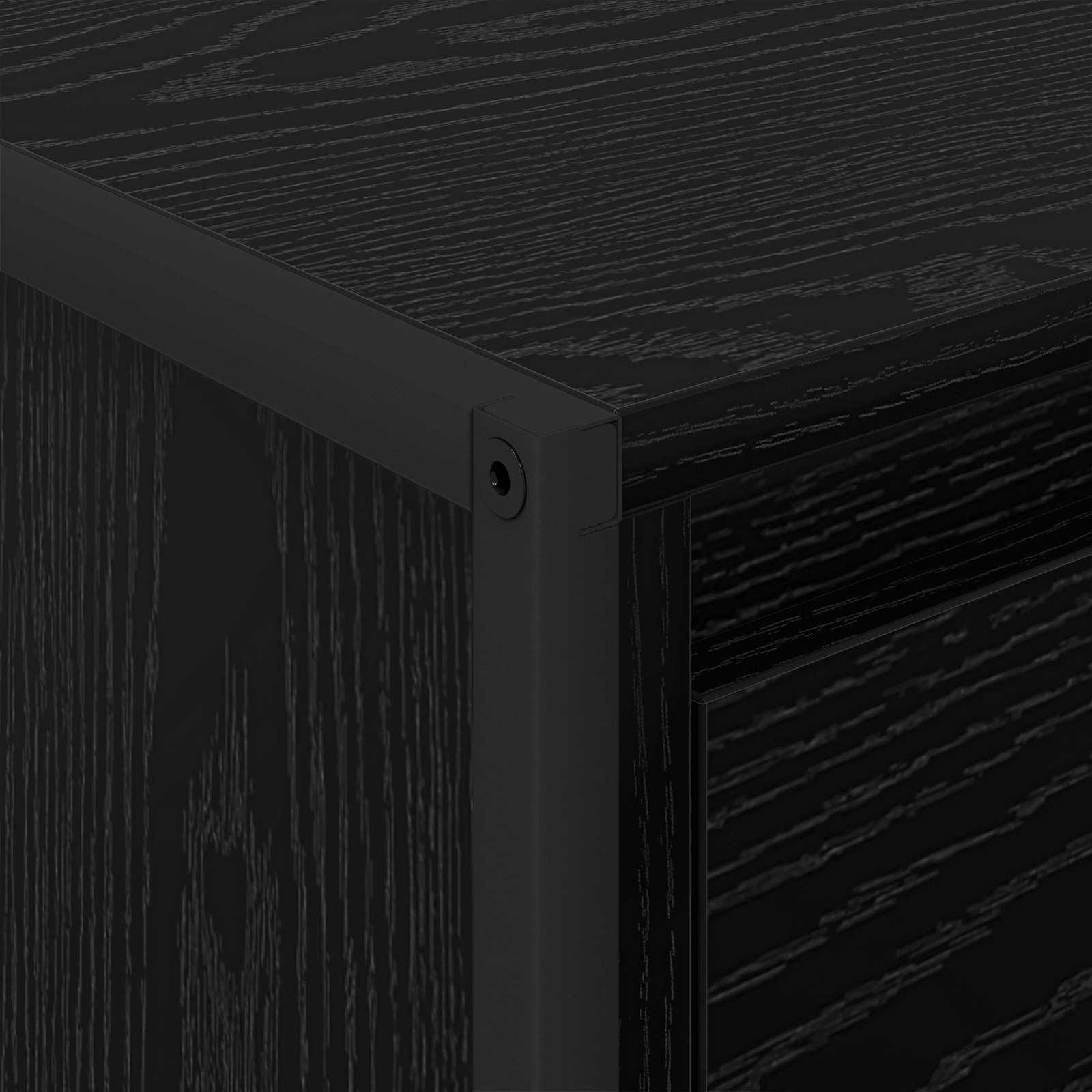 Τραπεζάκι σαλονιού με συρτάρι Μαύρη Οξυά 100 x 46 x 40 εκ