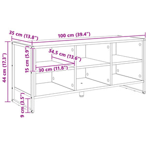 Ντουλάπα Παπουτσιών 100 x 35 x 44 εκ. Επεξεργασμένο Ξύλο