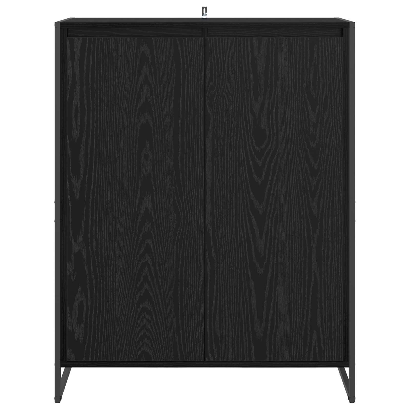 Ντουλάπα Παπουτσιών με αποθήκευση Μαύρη Οξυά 79 x 36 x 100 εκ. - Pakobazaar