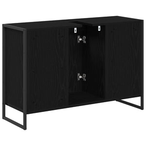 Ντουλάπι Μπάνιου Μαύρη Οξυά 90 x 30 x 60 cm Επεξεργασμένο ξύλο - Pakobazaar