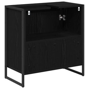 Ντουλάπι Μπάνιου Μαύρη Οξυά 60 x 30 x 60 cm Επεξεργασμένο ξύλο - Pakobazaar