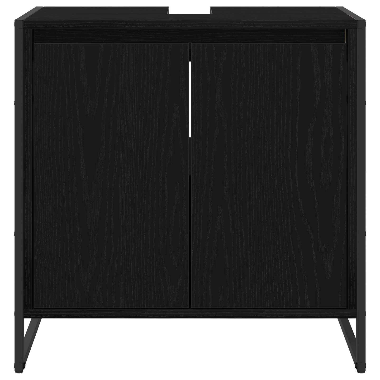 Ντουλάπι Μπάνιου Μαύρη Οξυά 60 x 30 x 60 cm Επεξεργασμένο ξύλο - Pakobazaar