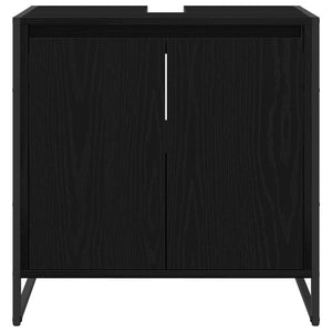 Ντουλάπι Μπάνιου Μαύρη Οξυά 60 x 30 x 60 cm Επεξεργασμένο ξύλο - Pakobazaar