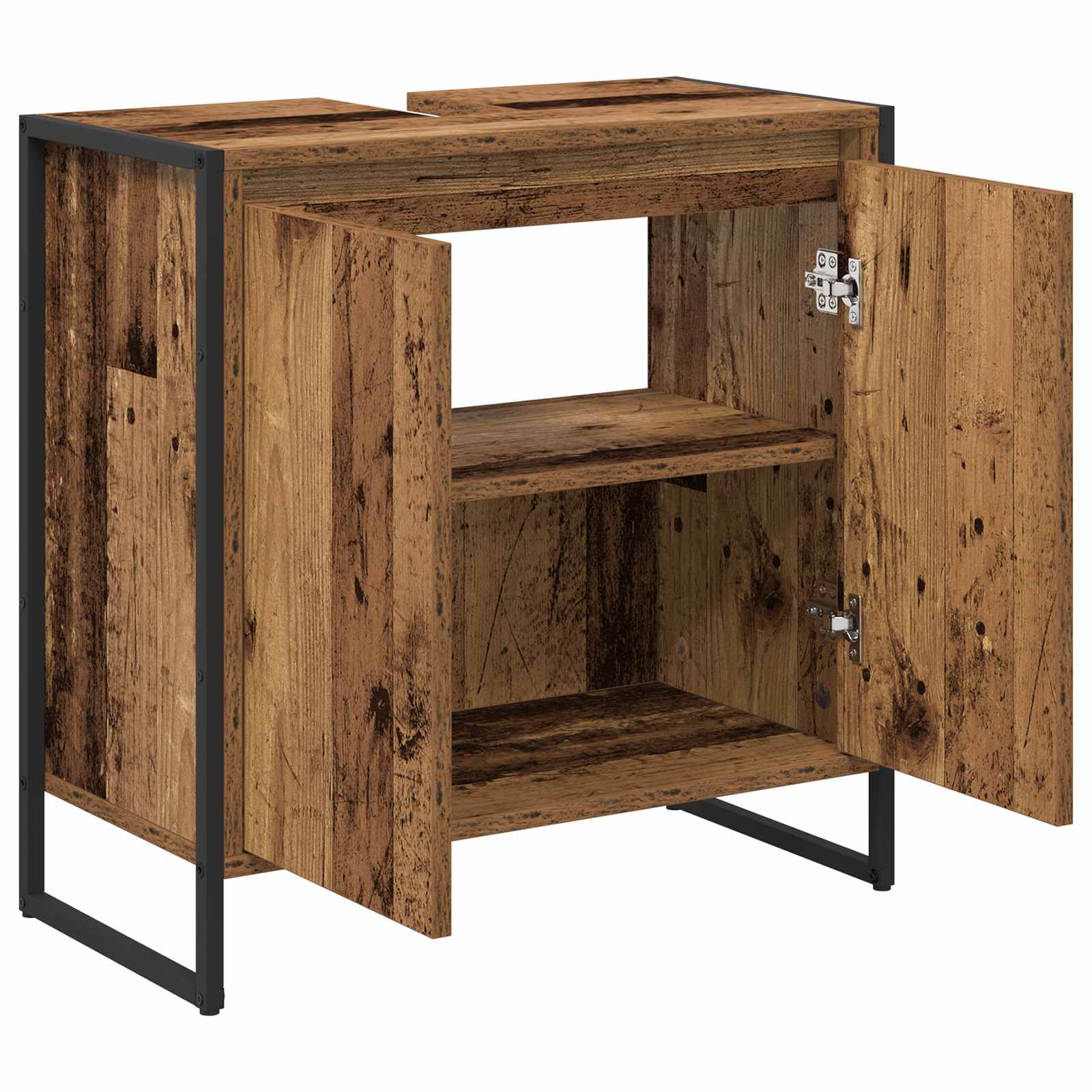 Ντουλάπι Μπάνιου Παλιό Ξύλο 60 x 30 x 60 cm Επεξεργασμένο ξύλο