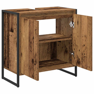 Ντουλάπι Μπάνιου Παλιό Ξύλο 60 x 30 x 60 cm Επεξεργασμένο Ξύλο
