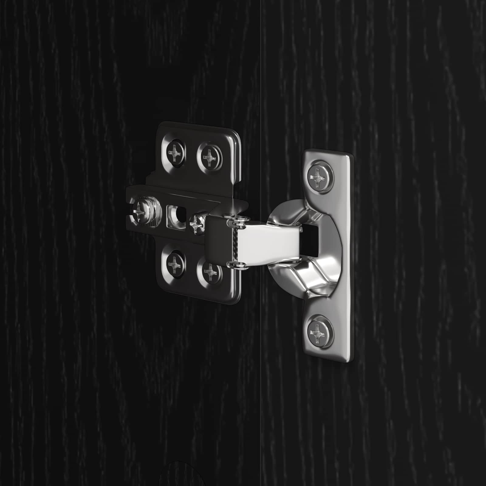 Ντουλάπι Μπάνιου Μαύρη Οξυά 40 x 30 x 180 εκ Επεξεργασμένο ξύλο - Pakobazaar