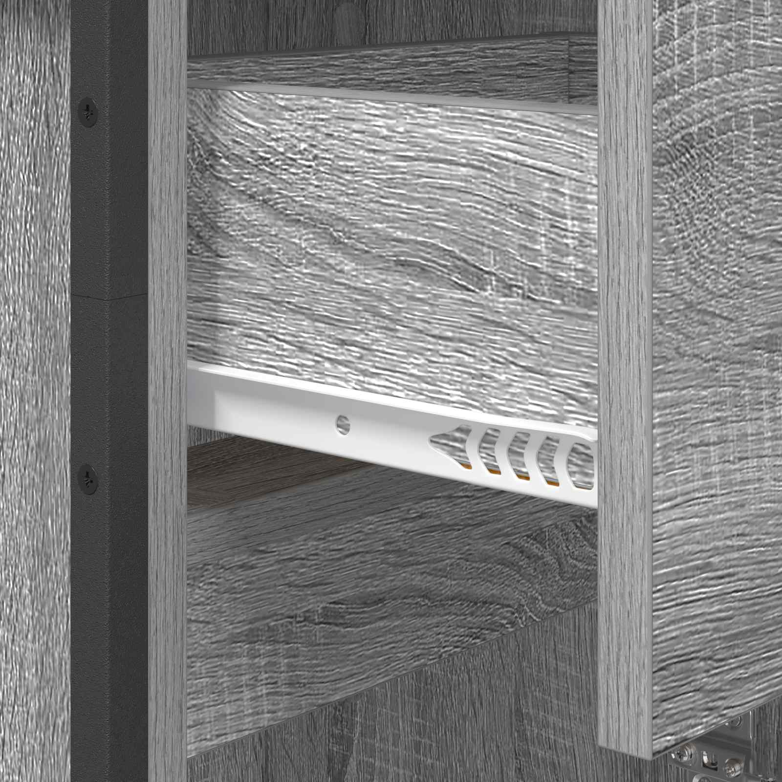 Ντουλάπι Μπάνιου με συρτάρι Γκρίζο Σονομα 40 x 30 x 180 εκ - Pakobazaar