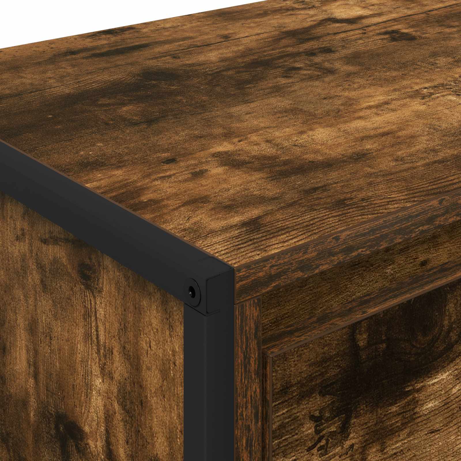 Ντουλάπι TV Καπνιστό Δρύς 100 x 36 x 49,5 εκ Επεξεργασμένο ξύλο