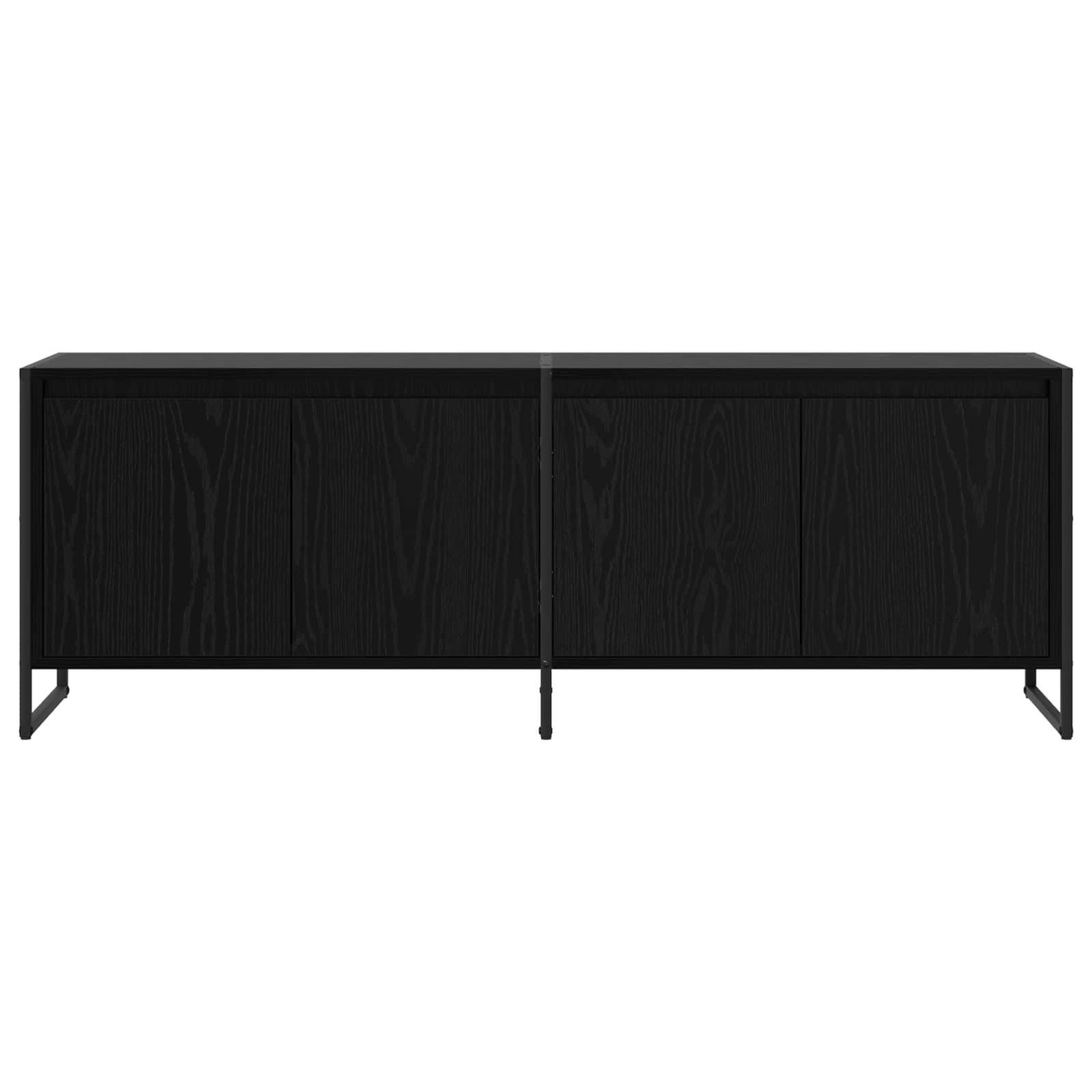 Ντουλάπι TV Μαύρη Οξυά 140 x 36 x 49.5 εκ Επεξεργασμένο ξύλο
