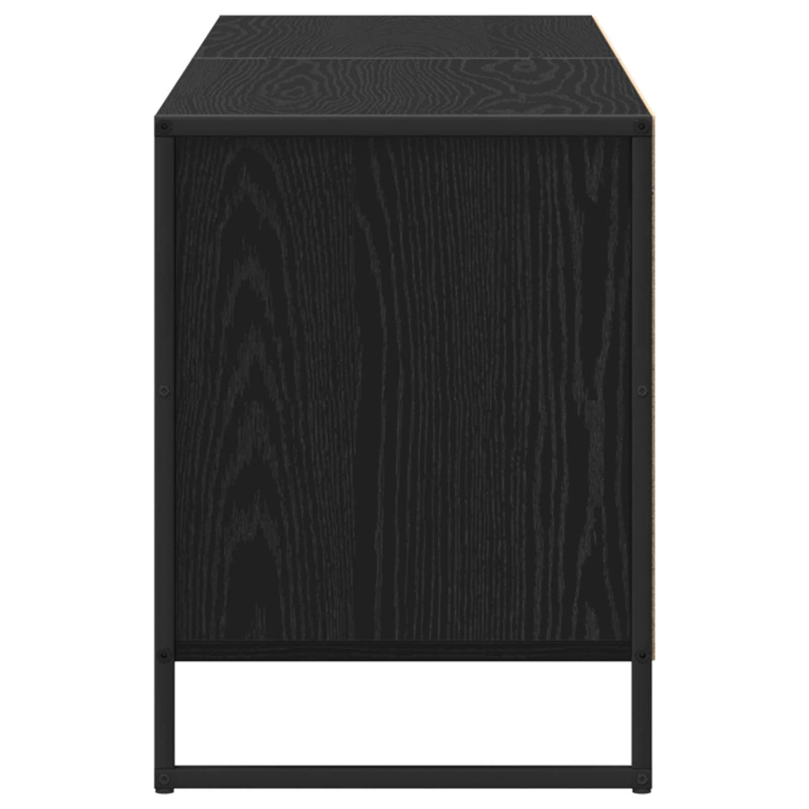 Ντουλάπι TV Μαύρη Οξυά 140 x 36 x 49.5 εκ Επεξεργασμένο ξύλο - Pakobazaar