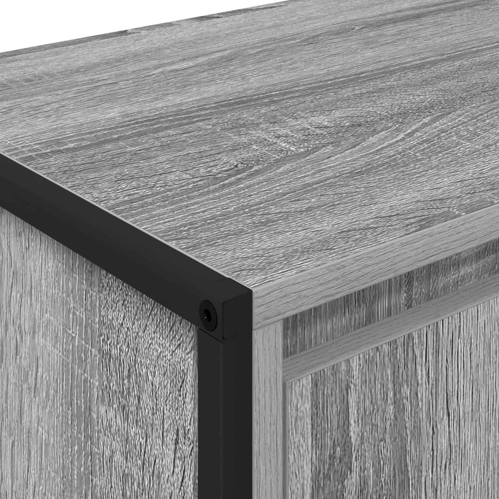 Ντουλάπι TV Γκρίζο Σονομα 140 x 36 x 49.5 εκ Επεξεργασμένο ξύλο - Pakobazaar