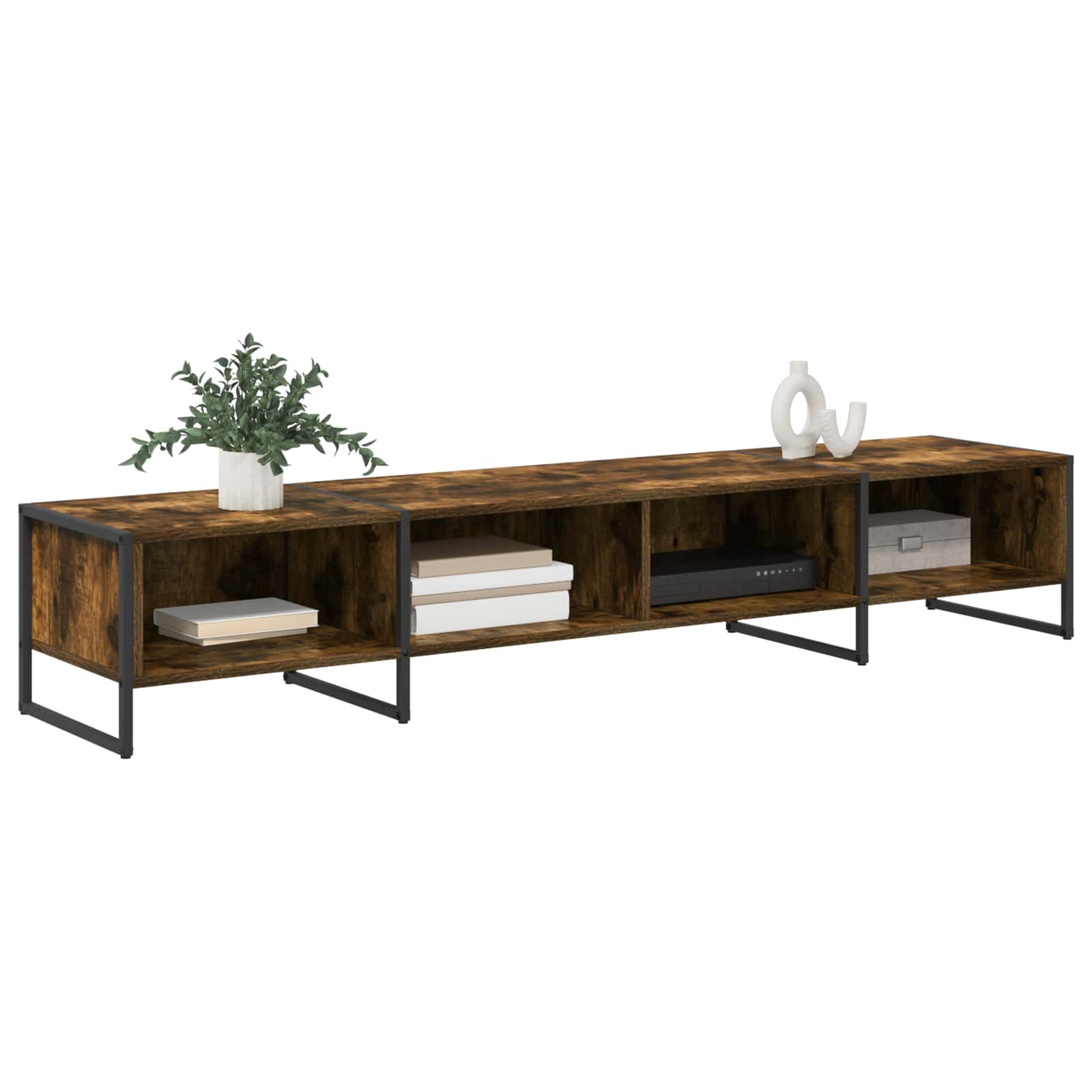 Ντουλάπι TV Καπνιστό Δρύς 170.5 x 36 x 30.5 εκ - Pakobazaar