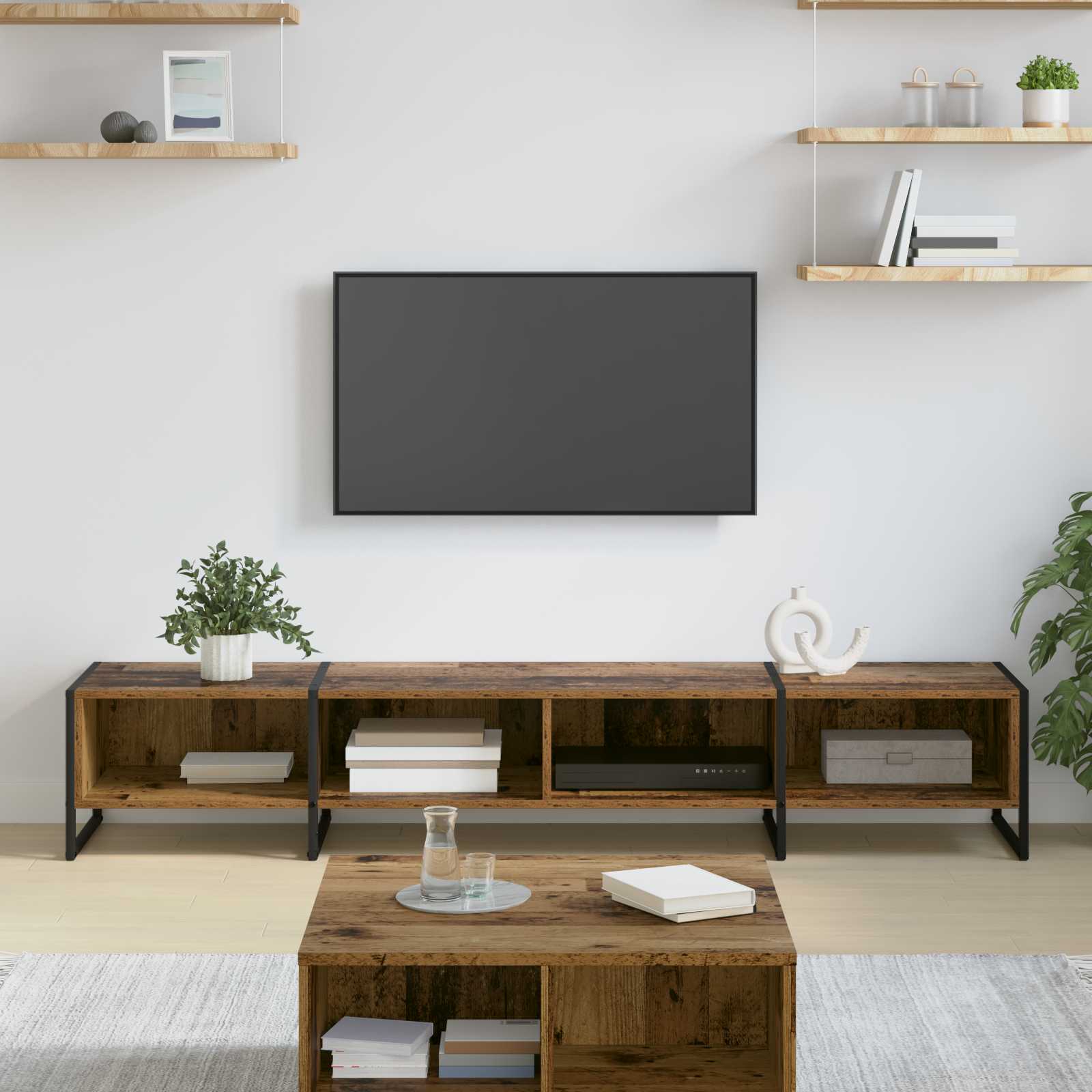 Ντουλάπι TV Παλιό Ξύλο 170.5 x 36 x 30.5 εκ Επεξεργασμένο ξύλο - Pakobazaar