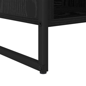 Βιβλιοθήκη 68 x 30 x 108.5 εκ. Επεξεργασμένο Ξύλο Μαύρη Οξυά