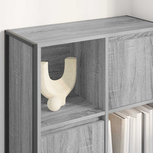 Βιβλιοθήκη 68 x 30 x 108.5 εκ. Επεξεργασμένο Ξύλο Γκρίζο Σονομα