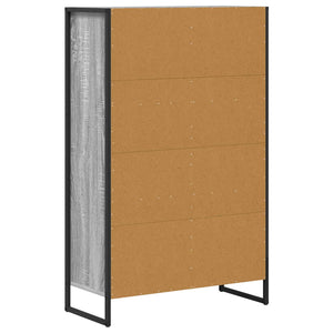 Βιβλιοθήκη 68 x 30 x 108.5 εκ. Επεξεργασμένο Ξύλο Γκρίζο Σονομα