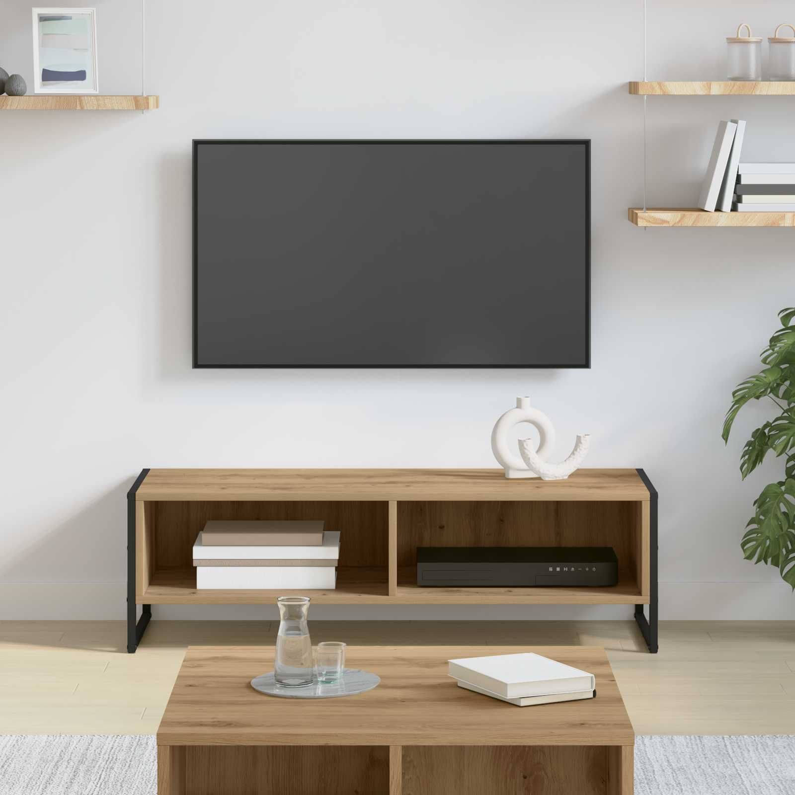 Ντουλάπι TV Καρυδιά Χειροποίητης Εργασίας 100 x 36.5 x 30.5 εκ - Pakobazaar