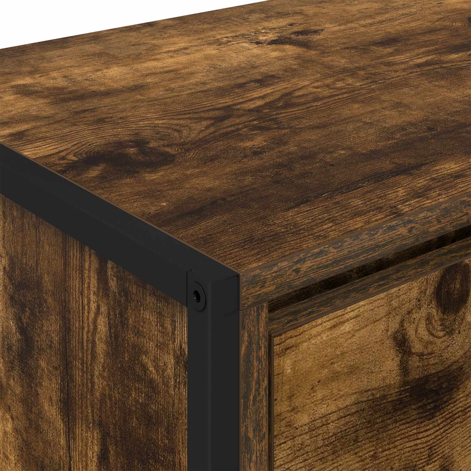 Ντουλάπι TV Καπνιστό Δρύς 100 x 36 x 49,5 εκ Επεξεργασμένο ξύλο