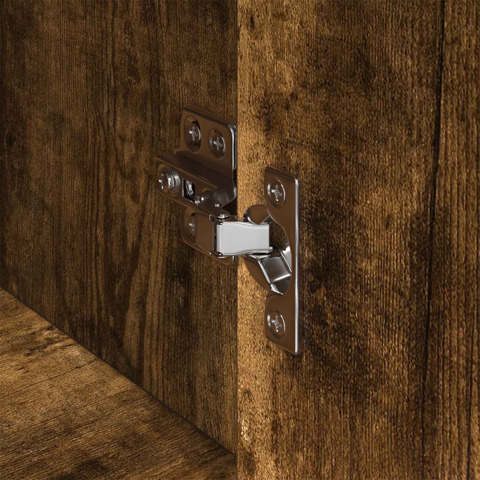 Πλαϊνό γραφείο με συρτάρι Καπνιστό Δρύς 81 x 36 x 150.5 εκ. - Pakobazaar