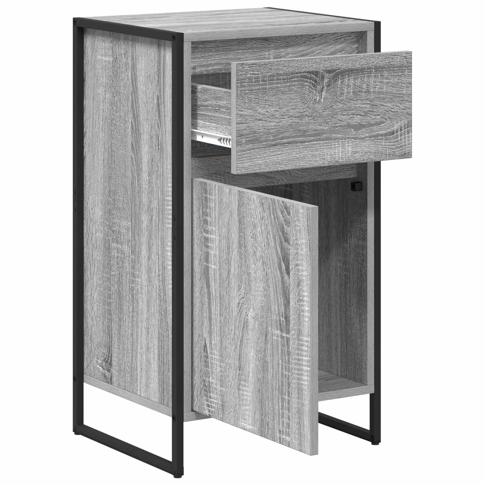 Πλαϊνό γραφείο με συρτάρι Γκρίζο Σονομα 43 x 36 x 75,5 εκ.